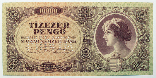Tízezer pengő 1945 MINTA