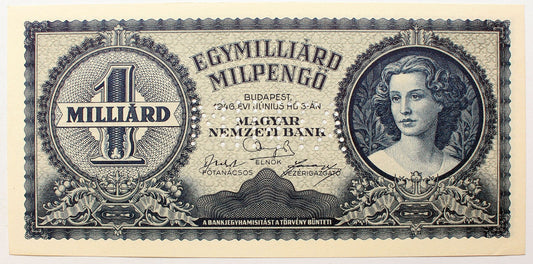 Egymilliárd milpengő 1946 MINTA