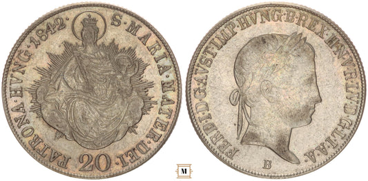 V. Ferdinánd 20 krajcár 1842 B
