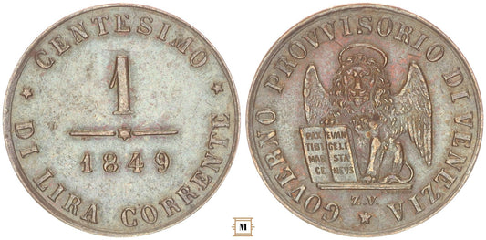 Velence 1 centesimo 1849