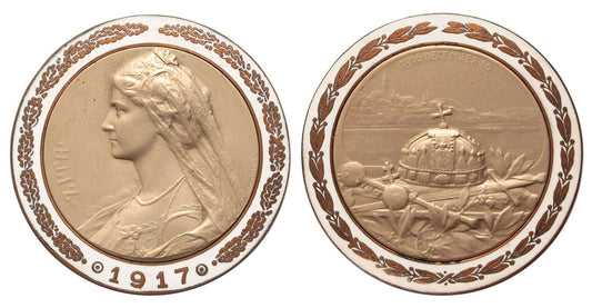 Zita királyné koronázási érem 1917
