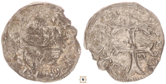 Zsigmond 1387-1437 Denár ÉH 449 Ritkább verdejegy/!/